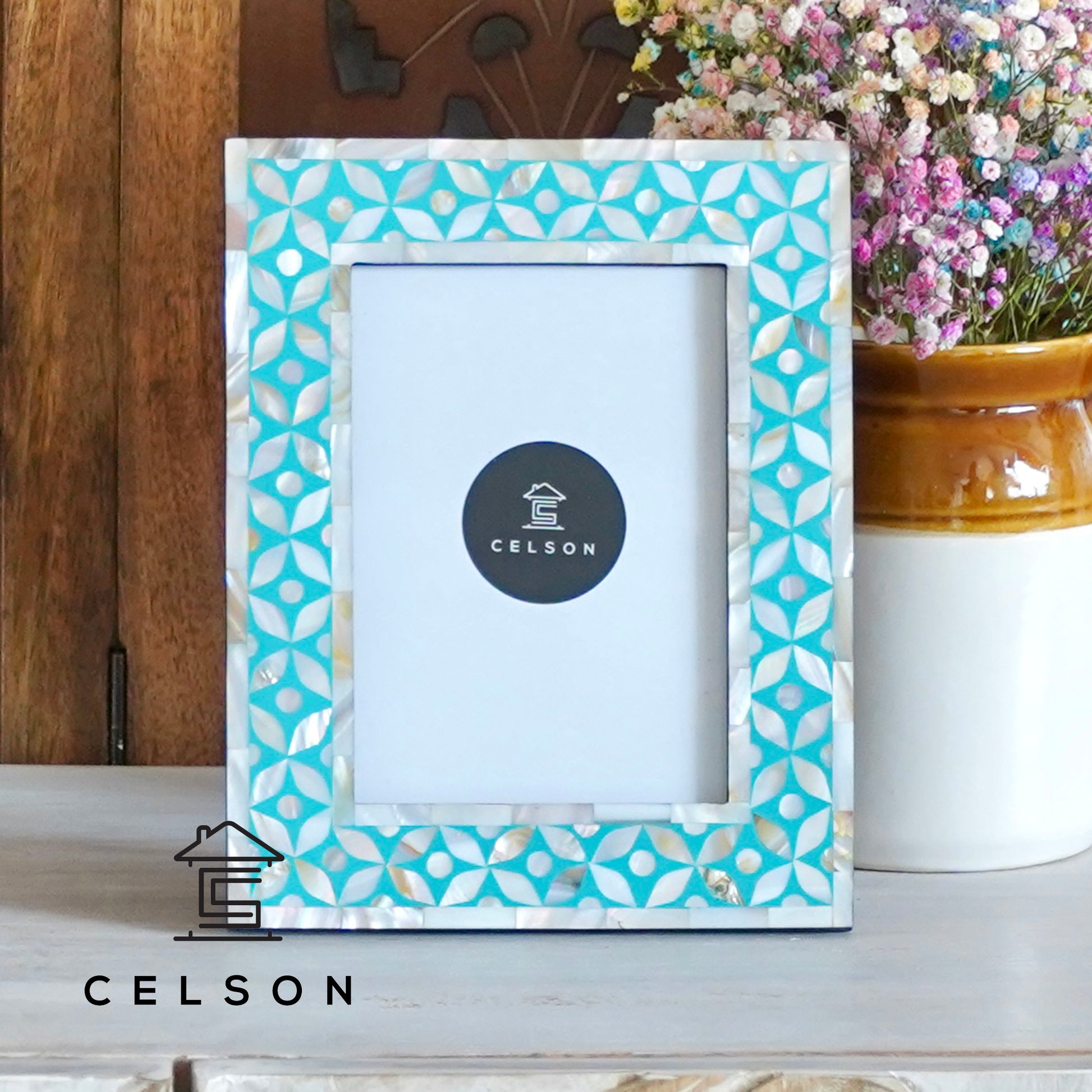 Adam Mother of Pearl Inlay Photo Frame