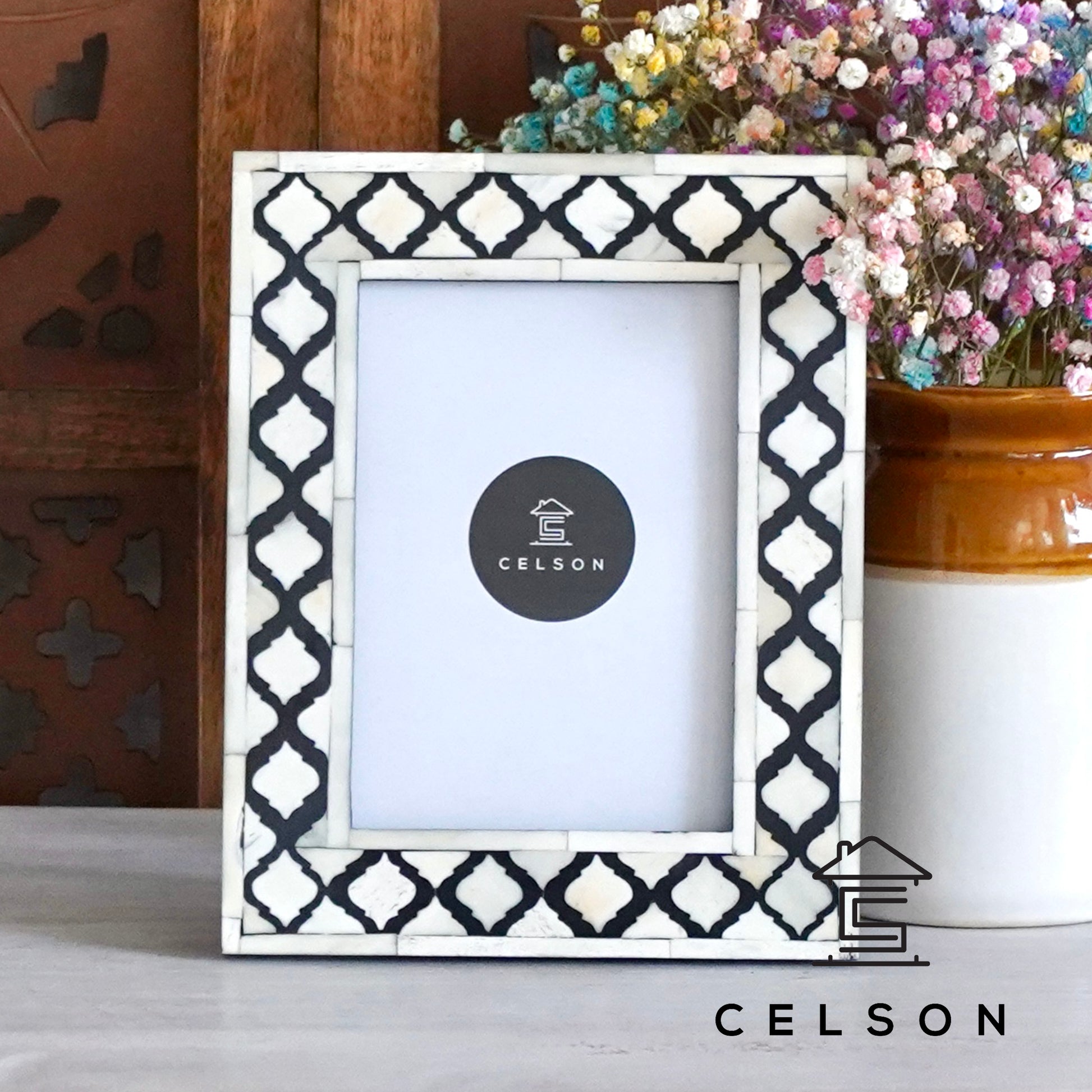 Nina Bone Inlay Photo Frame