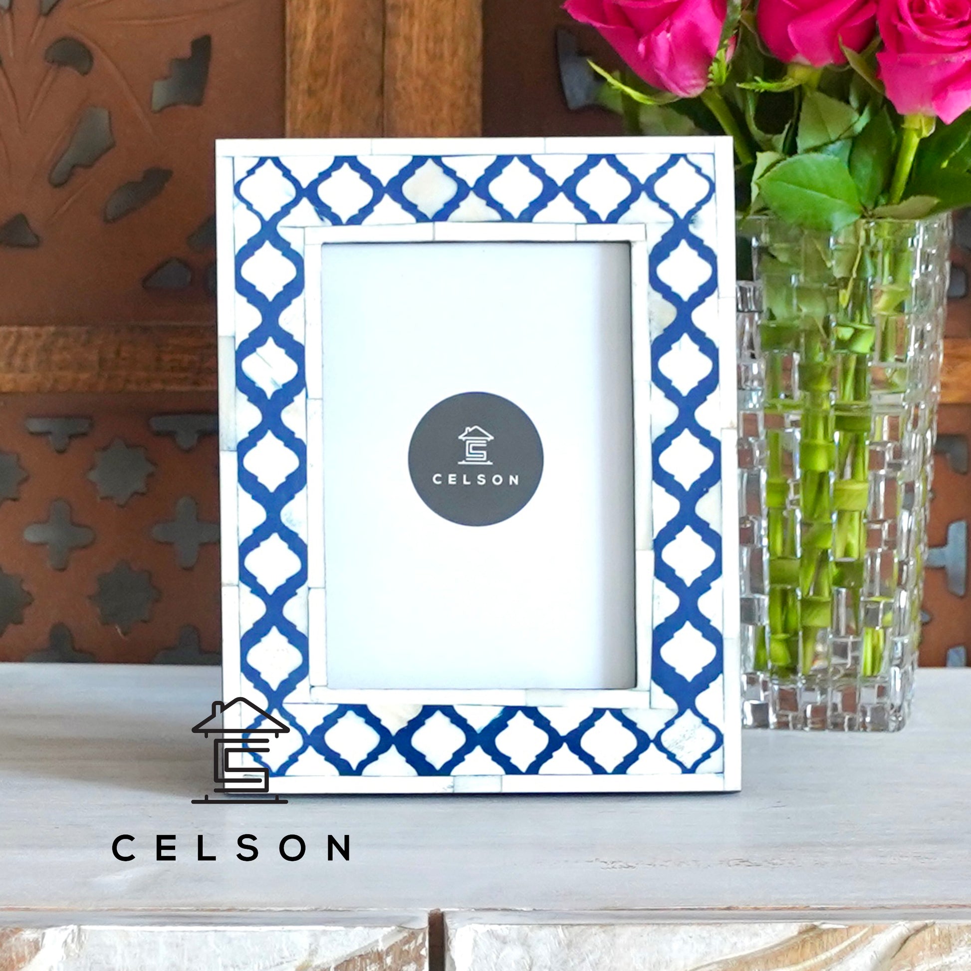 Aadi Bone Inlay Photo Frame