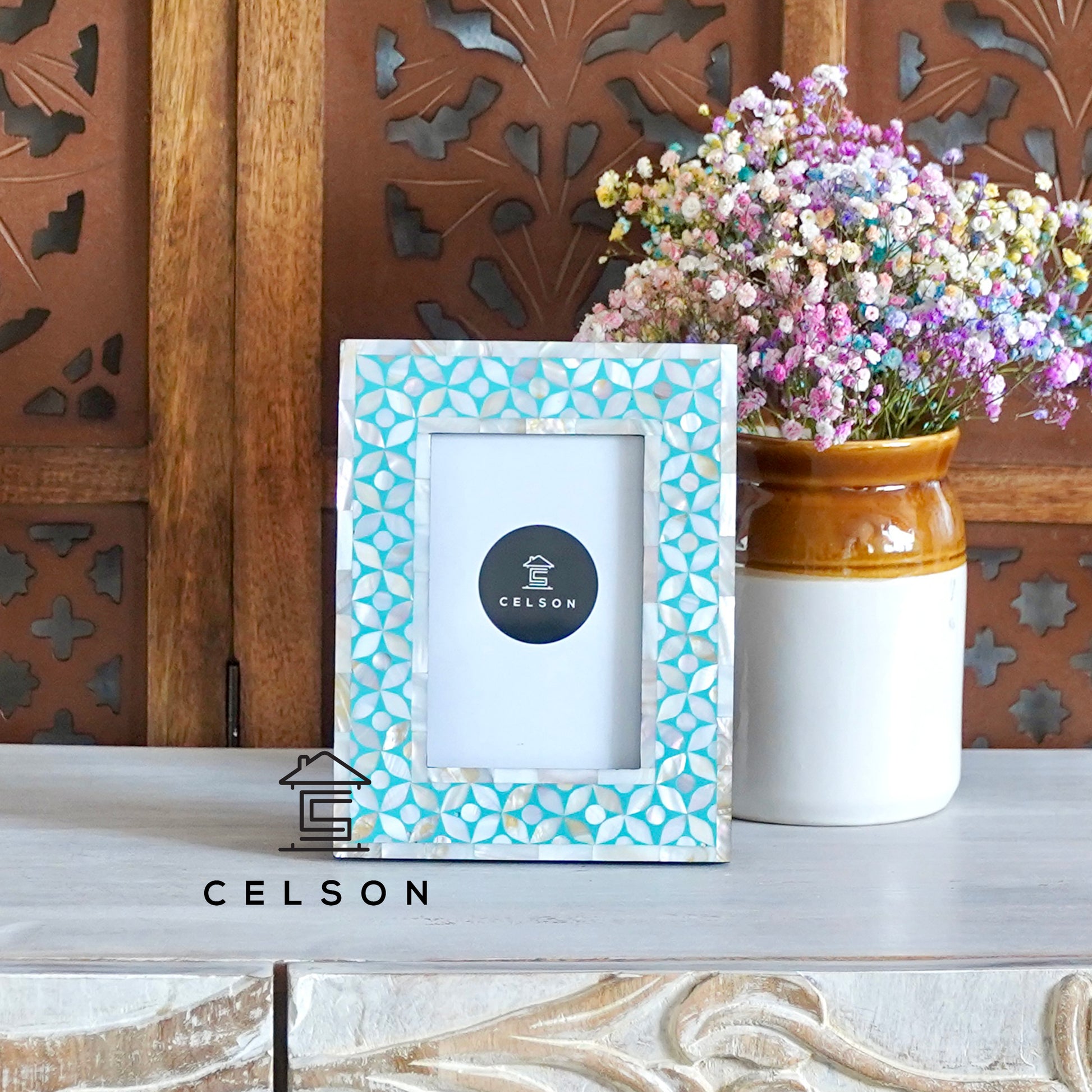 Adam Mother of Pearl Inlay Photo Frame