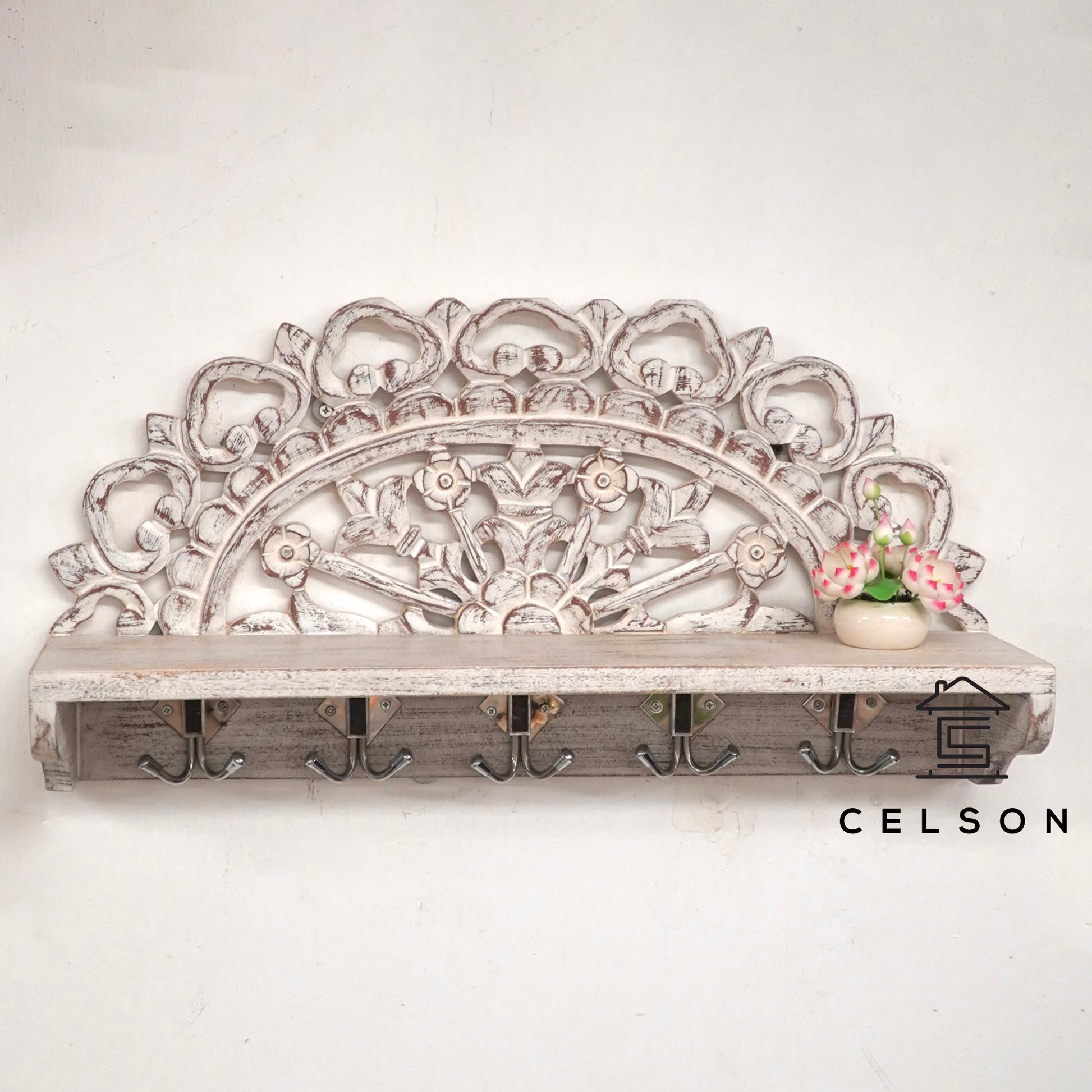 Shilpi Hand Carved Wall Shelf