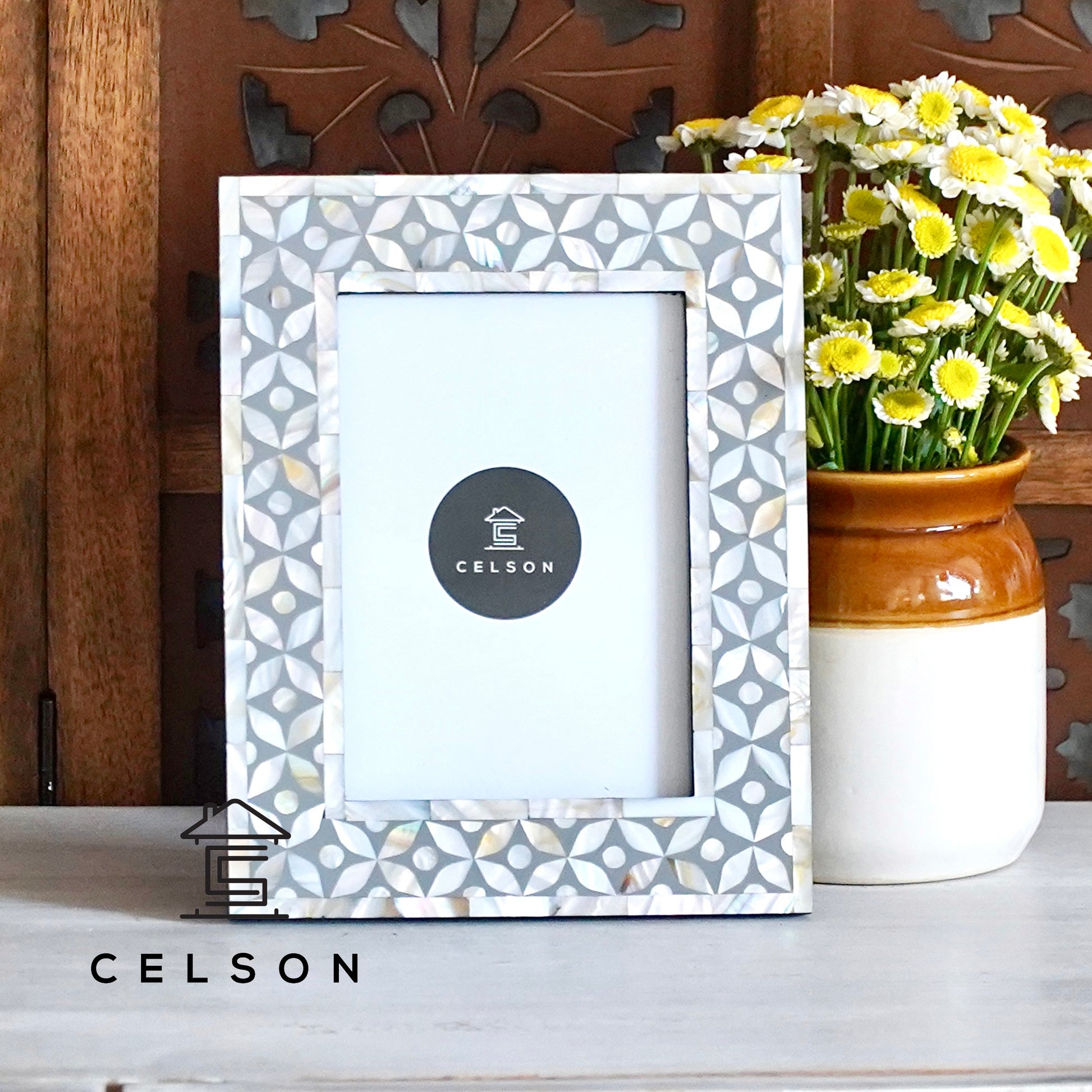 Jack Mother of Pearl Inlay Photo Frame