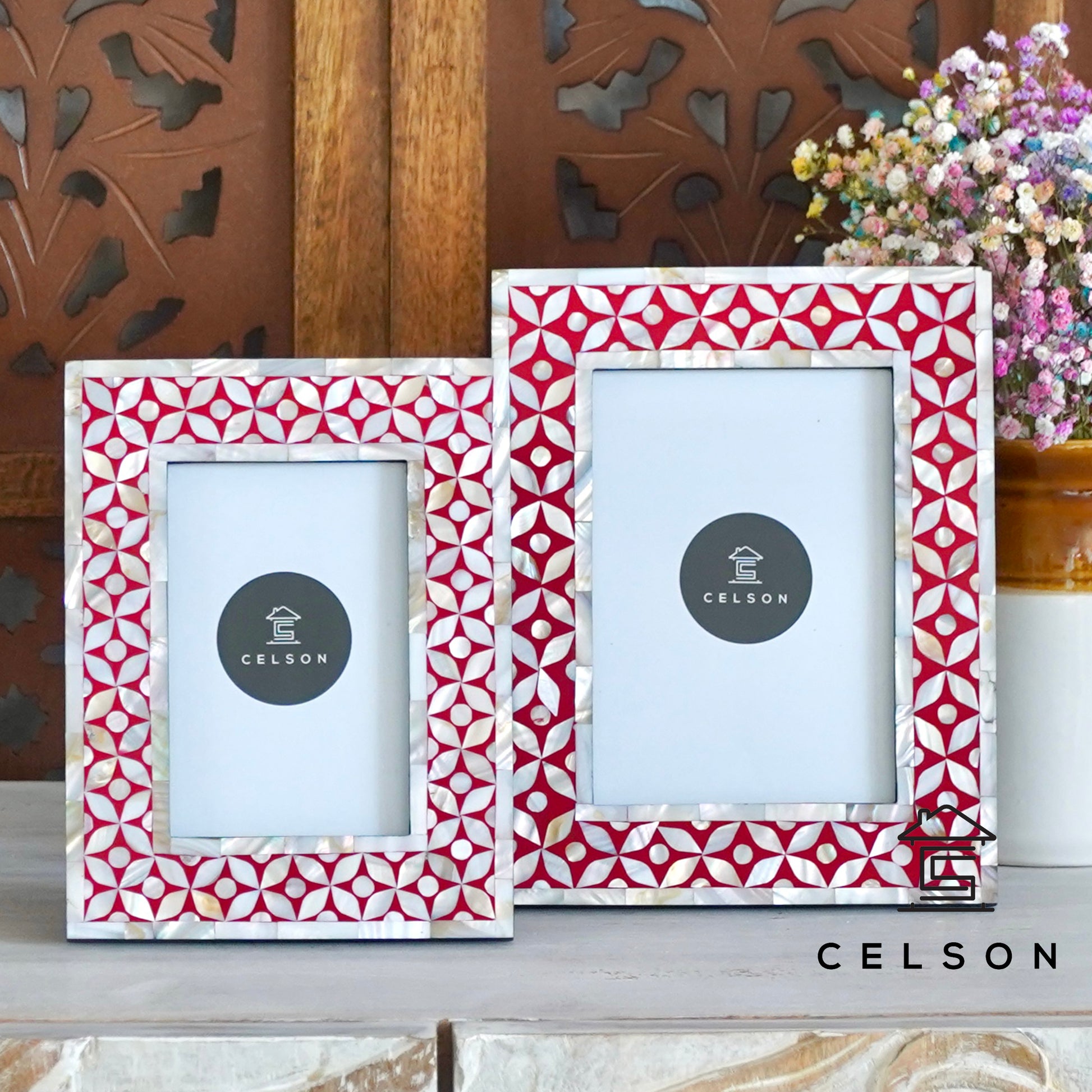 Ivy Mother of Pearl Inlay Photo Frame