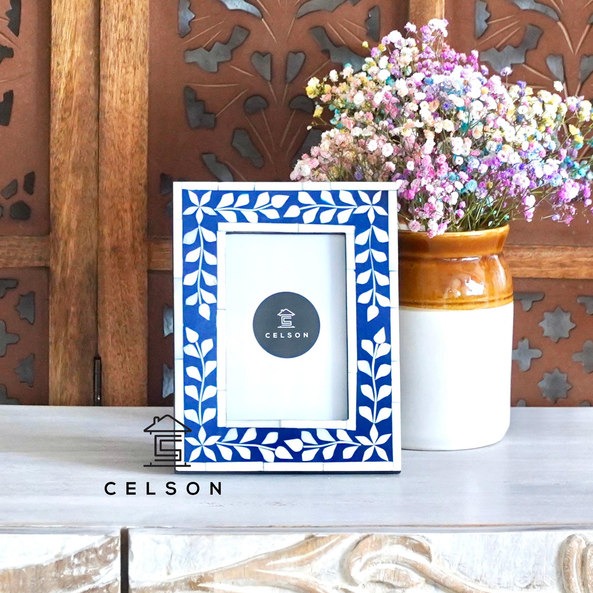 Andie Bone Inlay Photo Frame