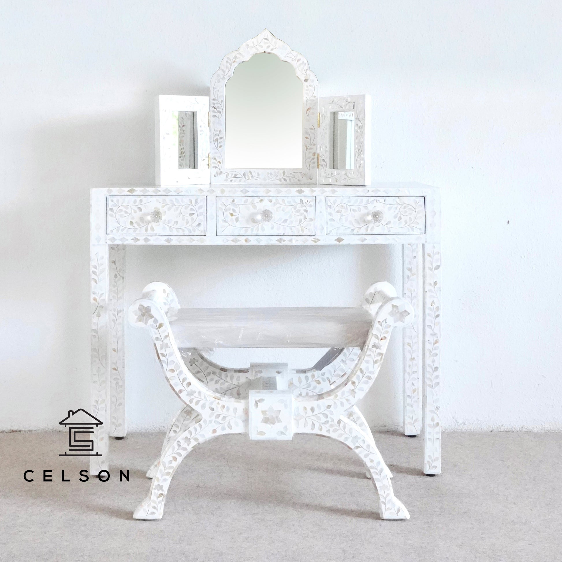 Evin Mother of Pearl Inlay Vanity