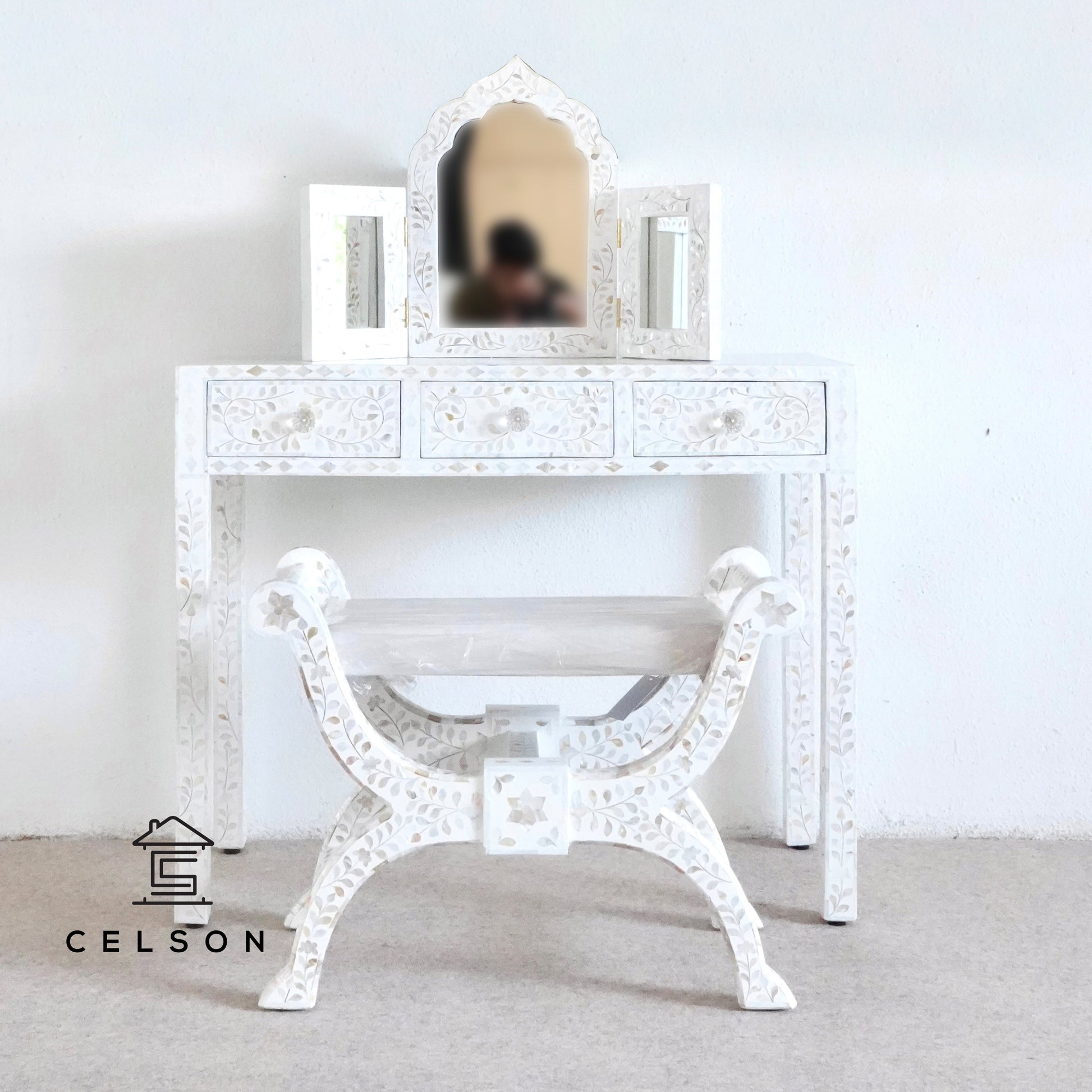 Evin Mother of Pearl Inlay Vanity