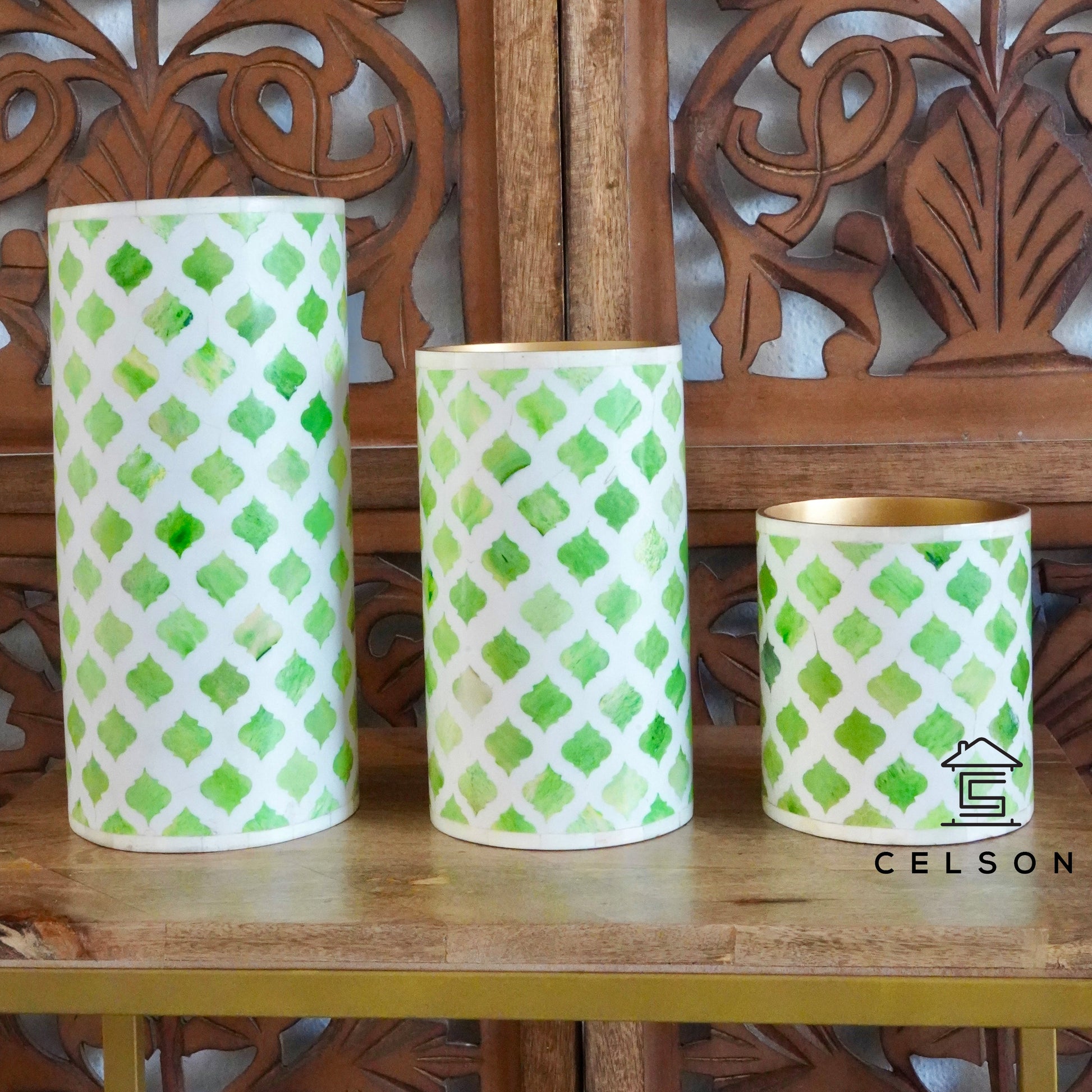 Daniel Bone Inlay Vase