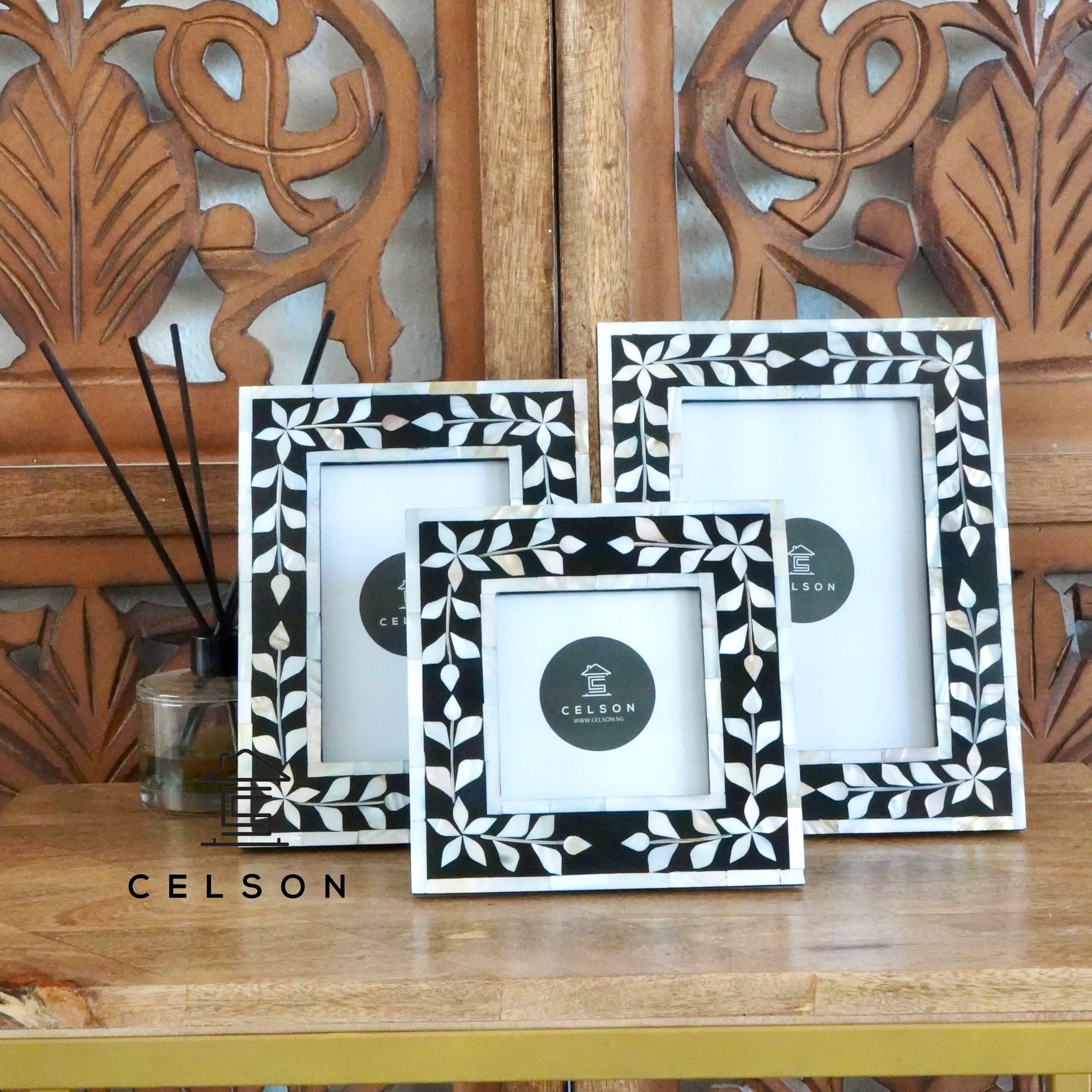 Bella Mother of Pearl Inlay Photo Frame