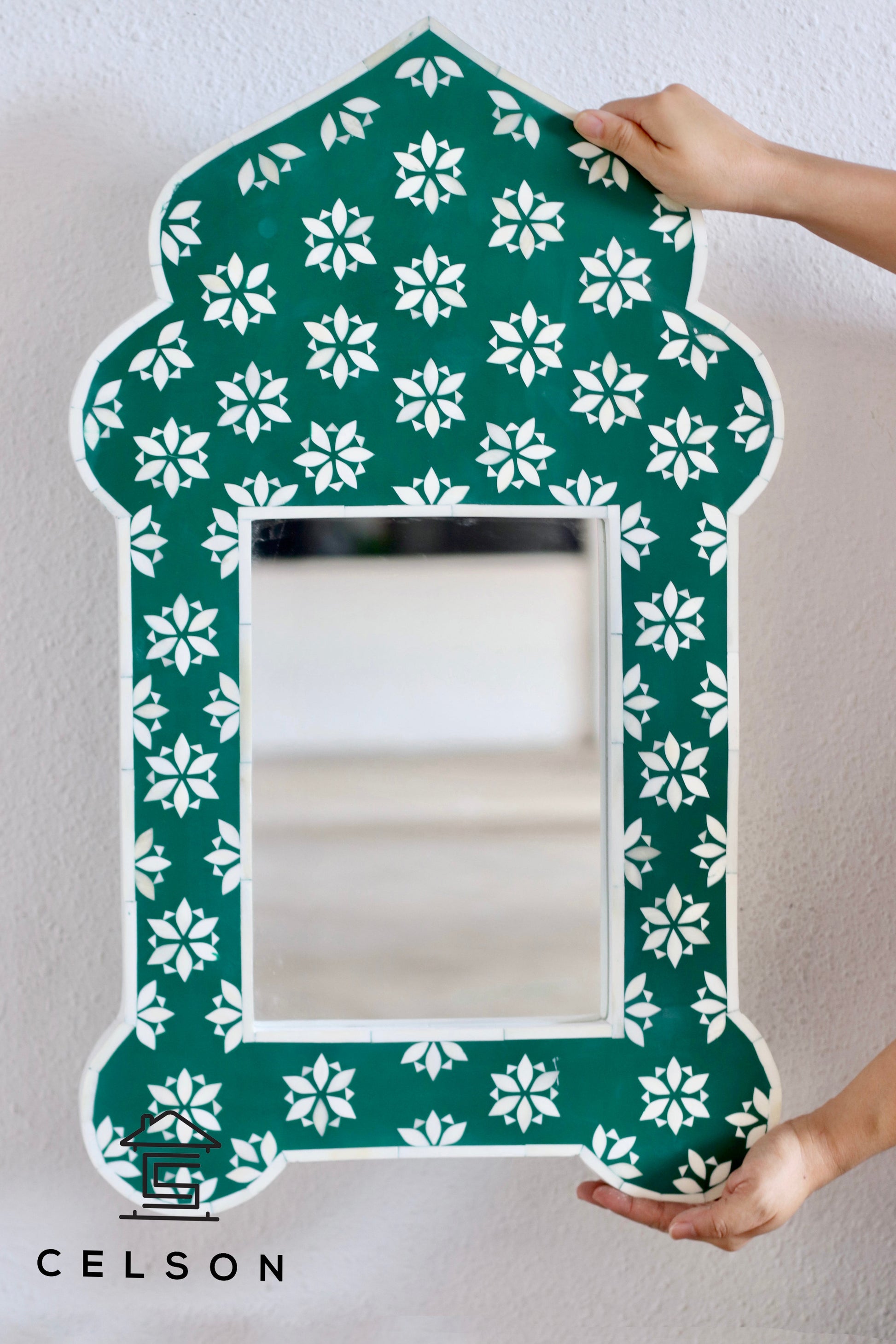 Hailey Bone Inlay Mirror