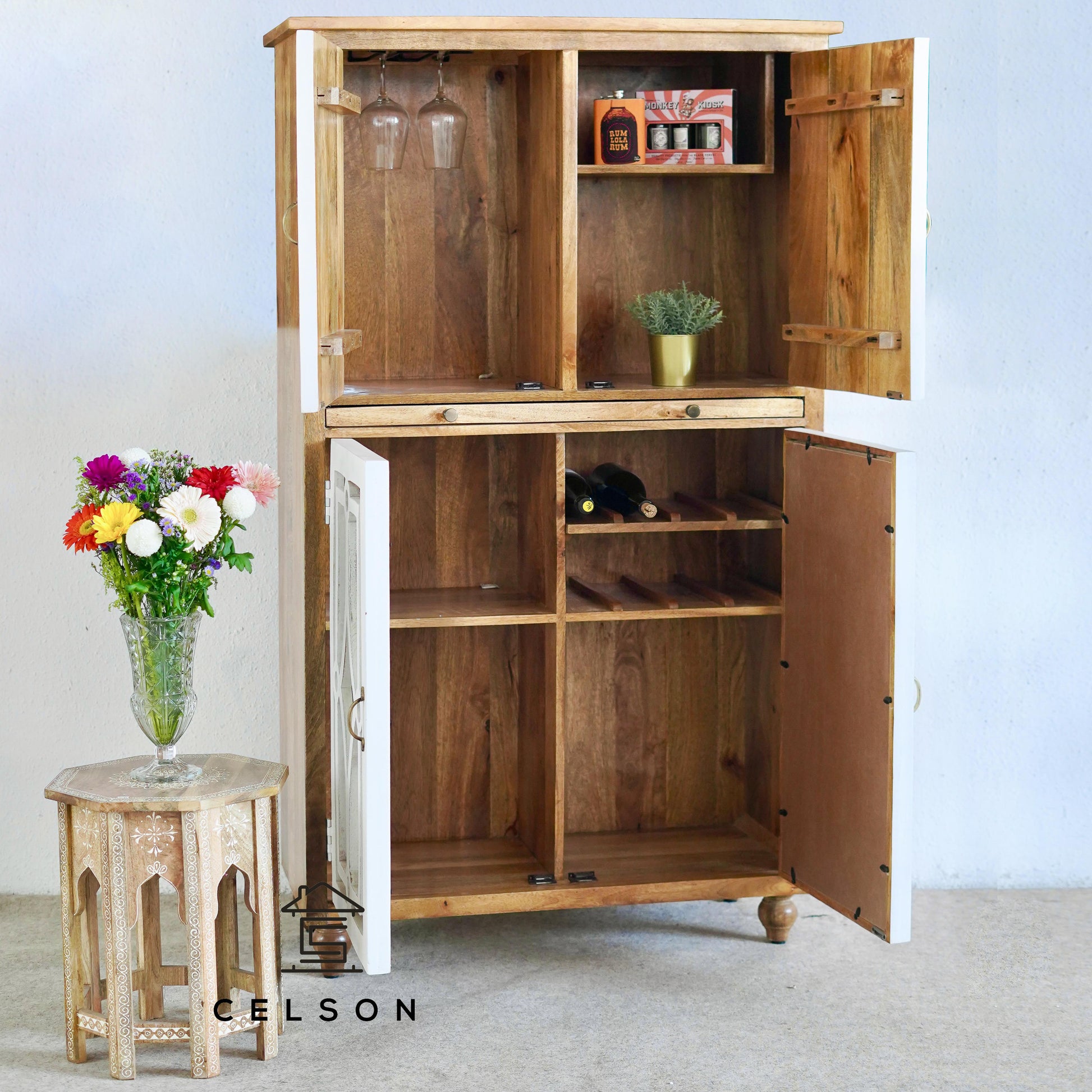 Neil Wooden Bar Cabinet