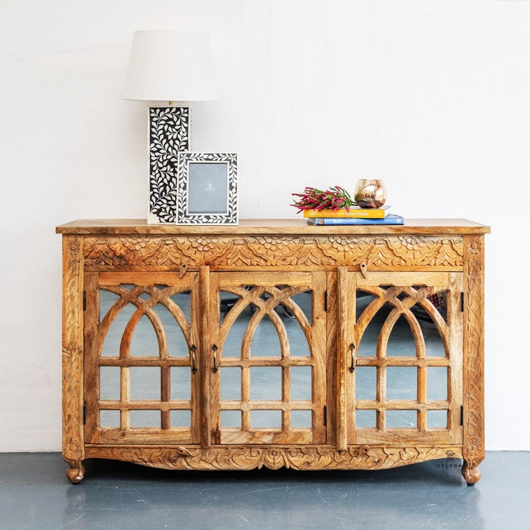 Shiva Hand Carved Sideboard