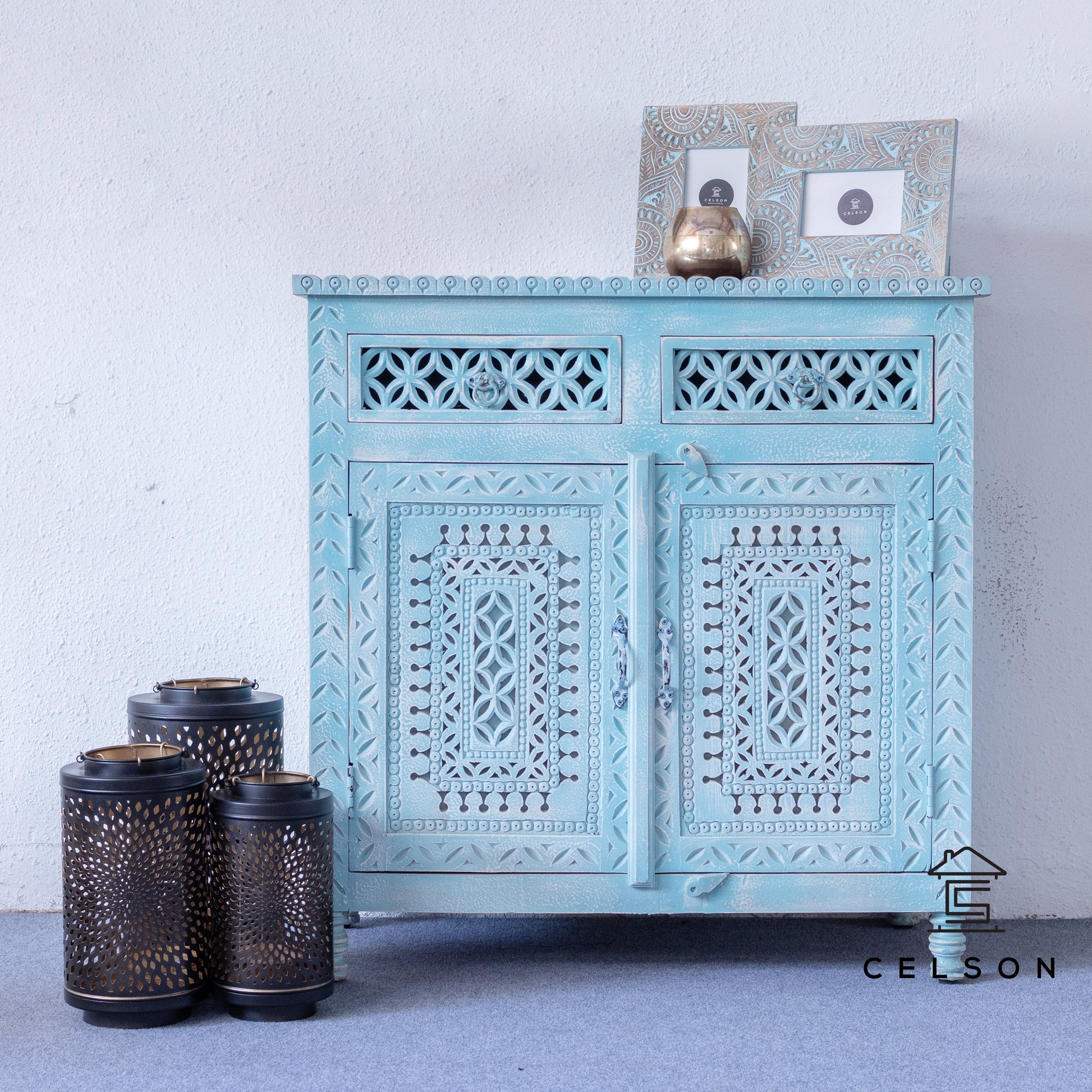 Adjoa Carved Wooden Chest