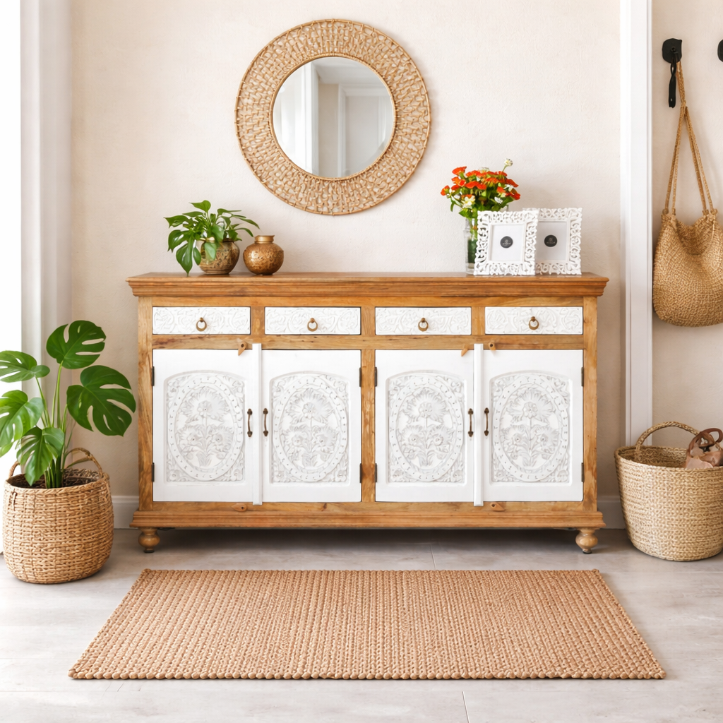 Danny Carved Wooden Buffet