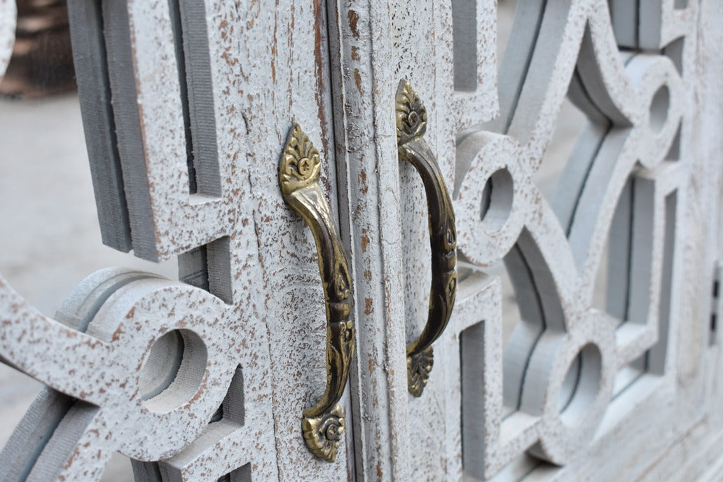 Musial Hand Carved Wooden Sideboard