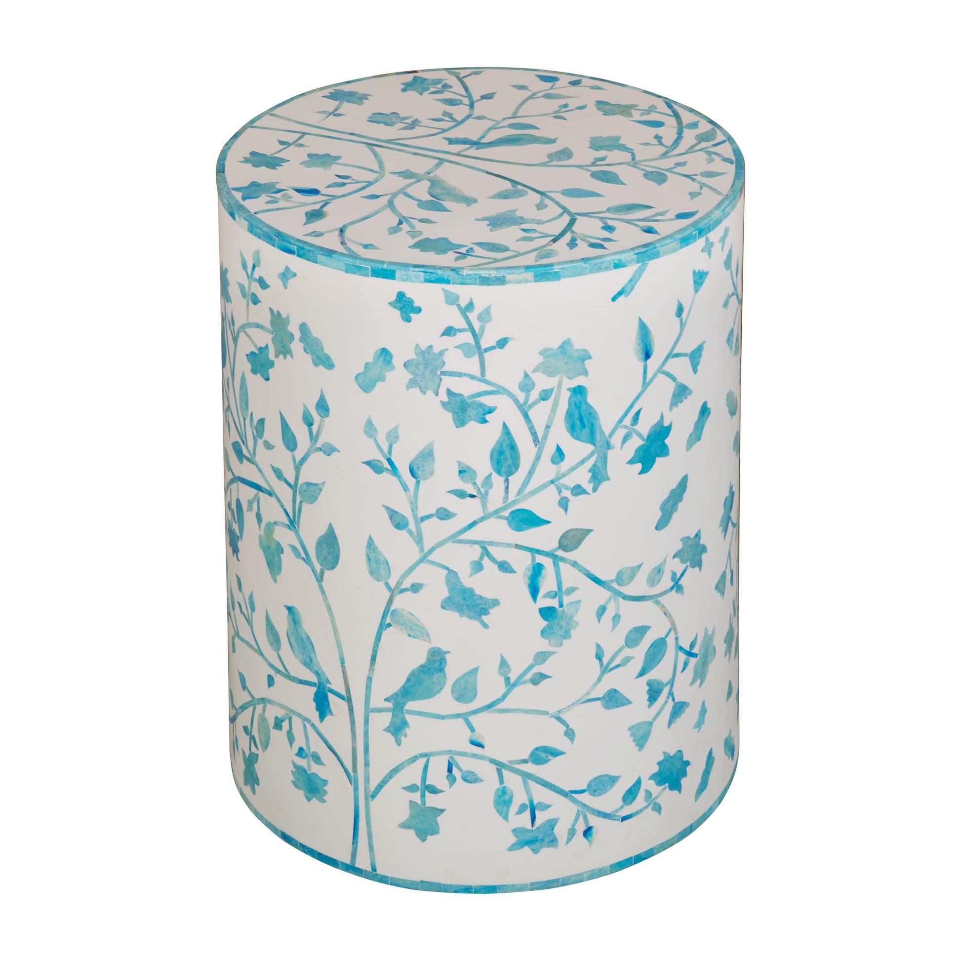 Antika Bone Inlay Stool