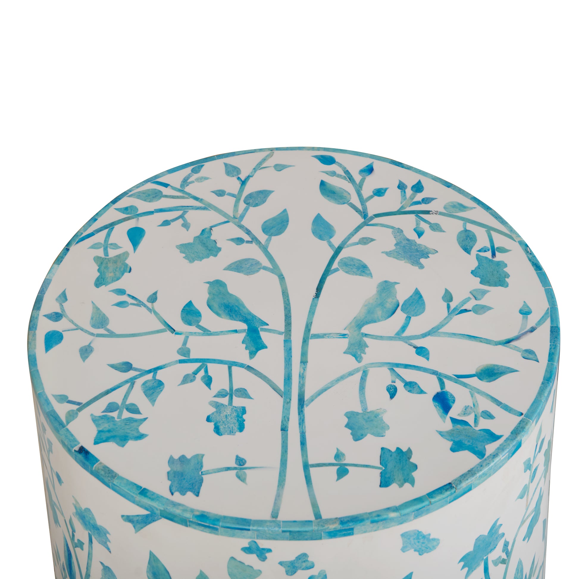Antika Bone Inlay Stool