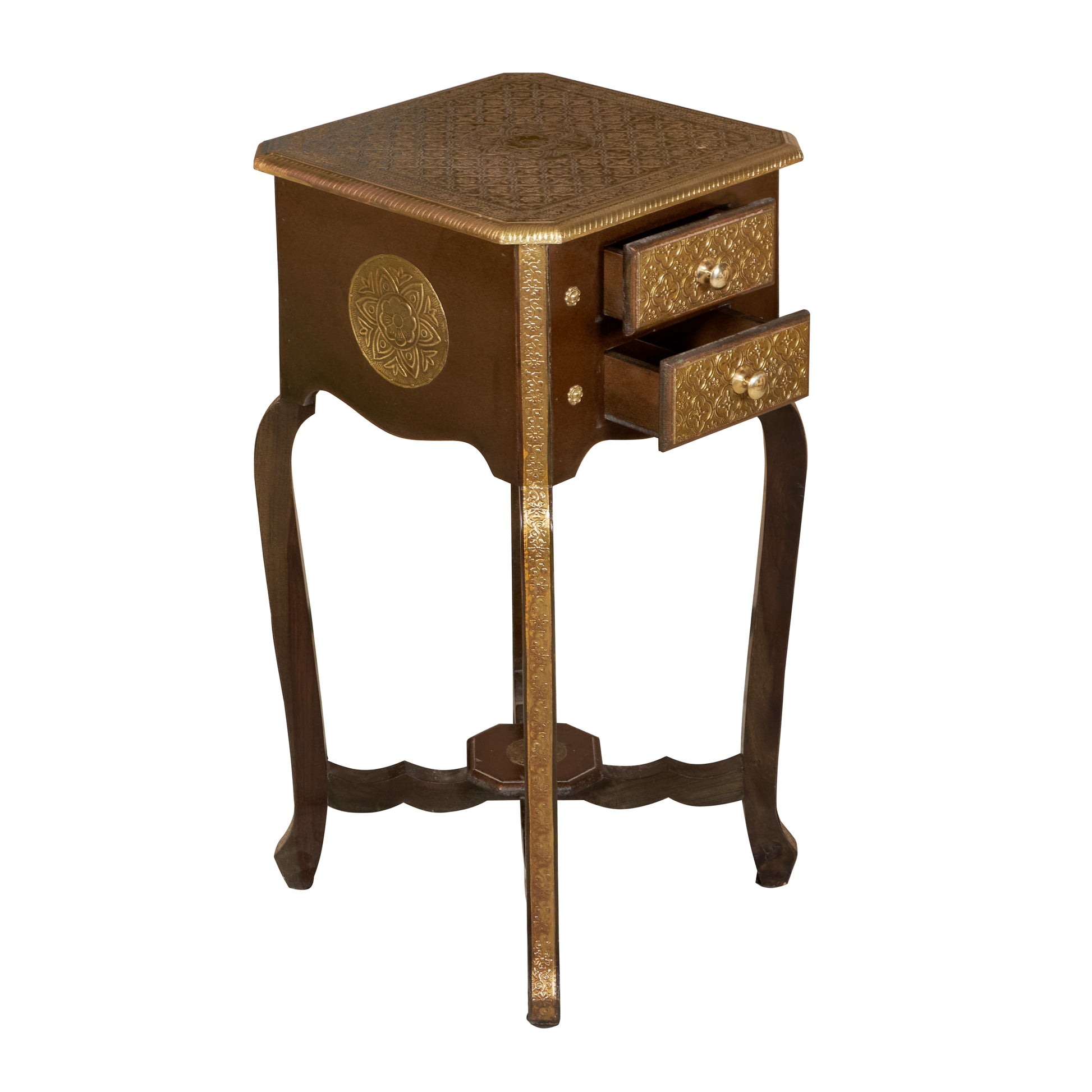 Dino Brass Fitted Side table