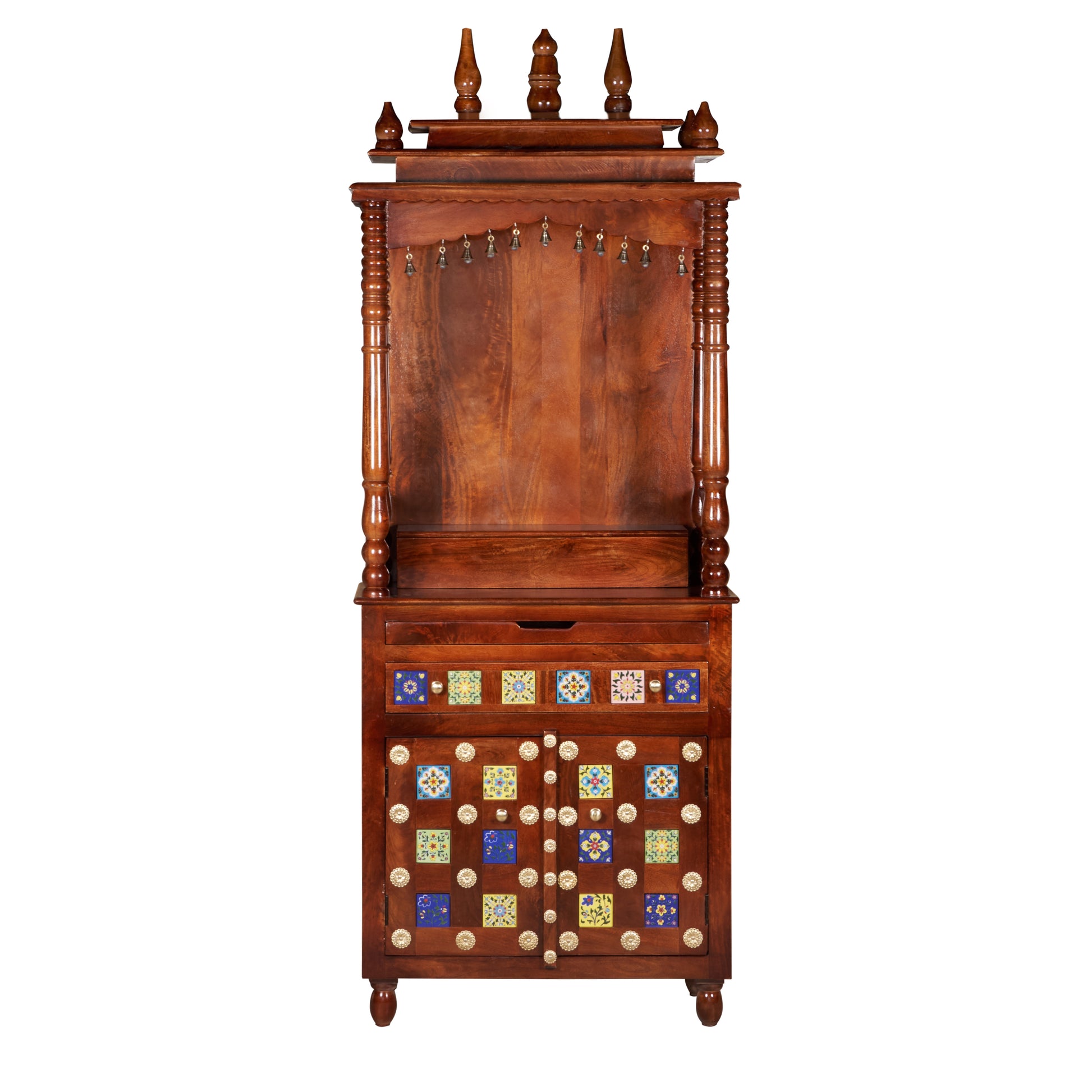 Vidhi Hand Carved Wooden Mandir