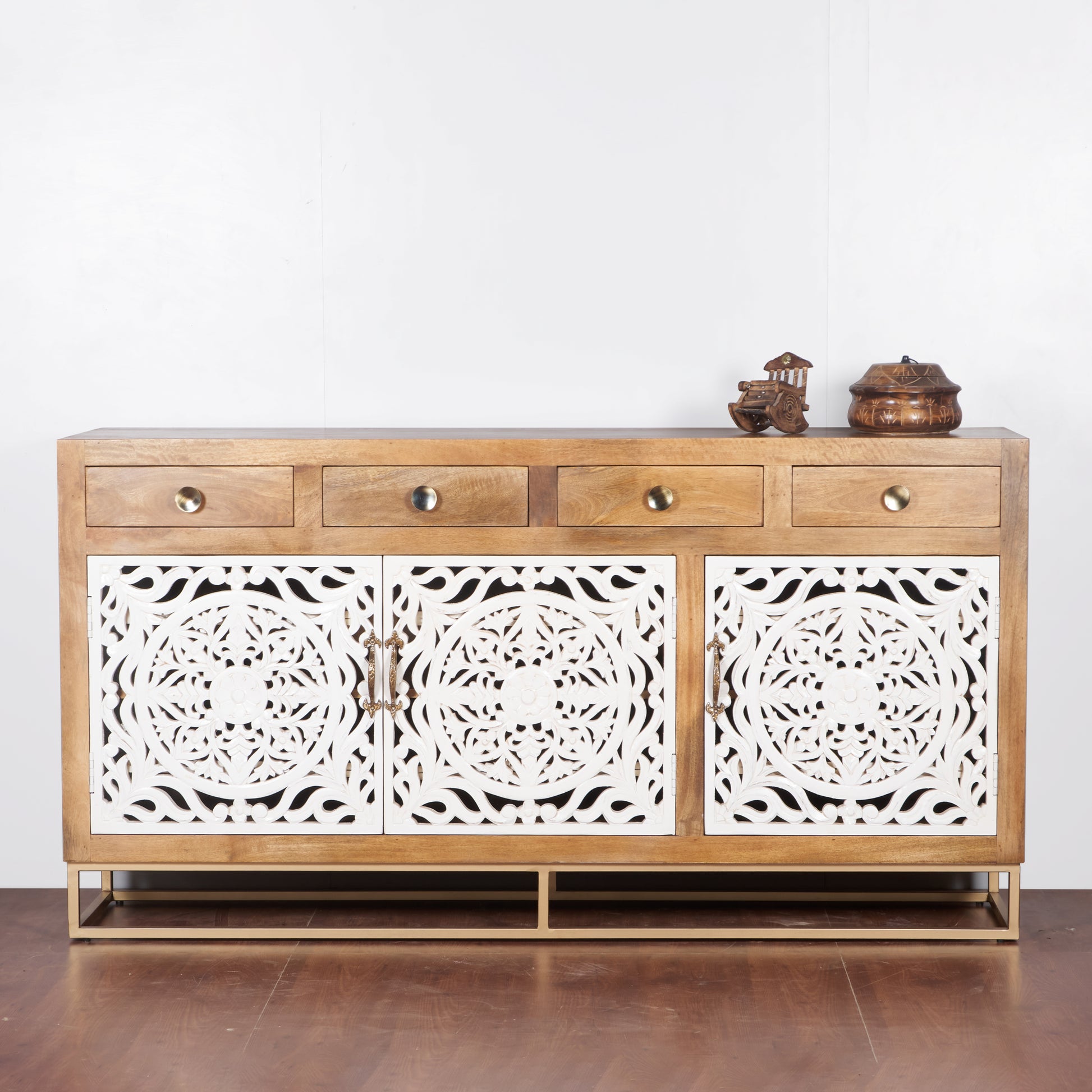 Perry Hand Carved Wooden Buffet