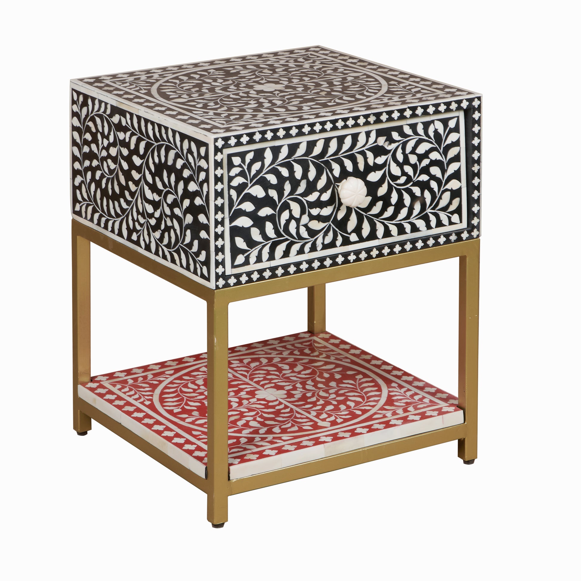 Ankit Bone Inlay Bedside