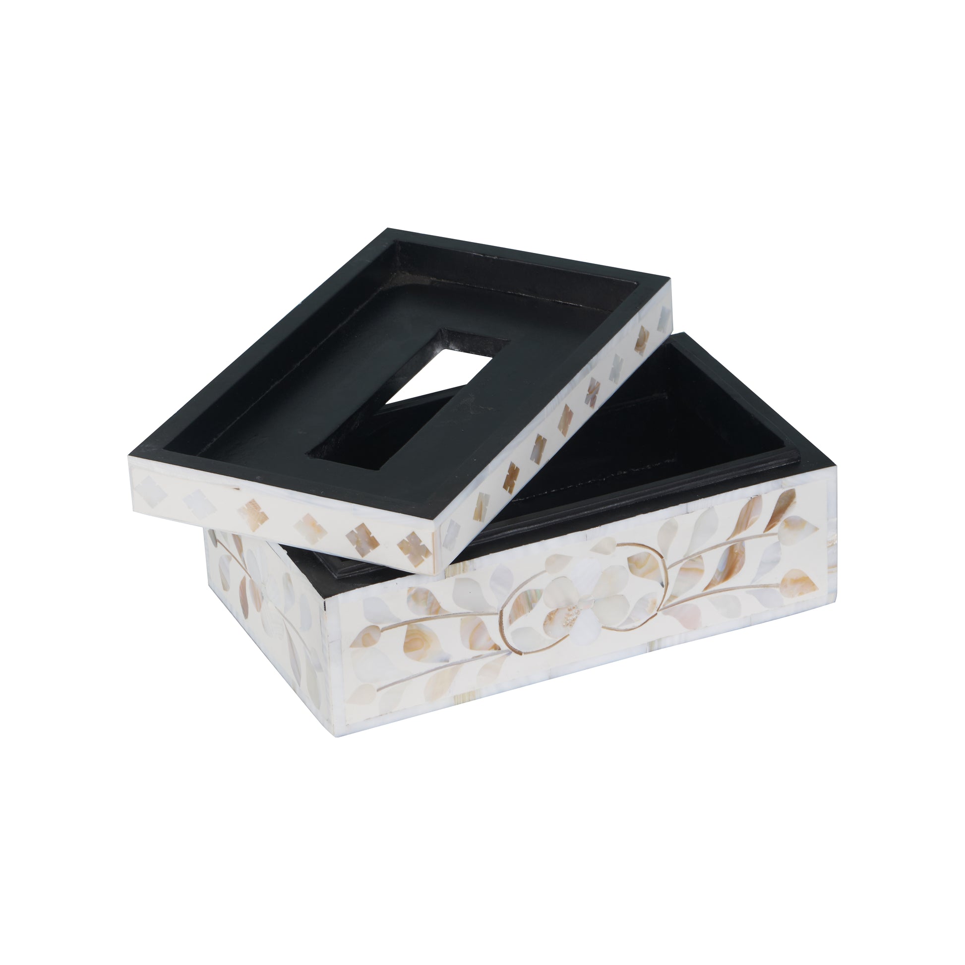 Melissa Mother of Pearl Inlay Tissue Box