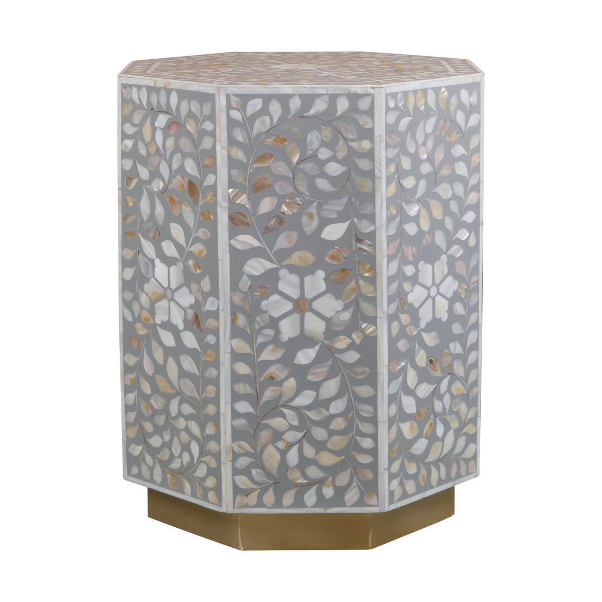 Bob Mother of Pearl Inlay Stool