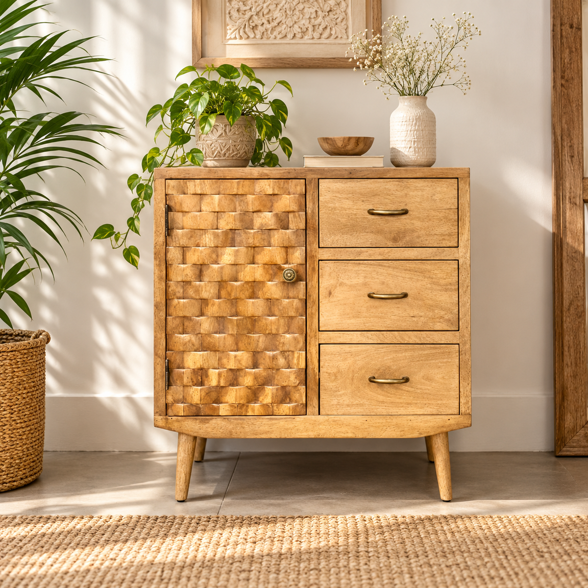 Alonso Wooden Chest of Drawer