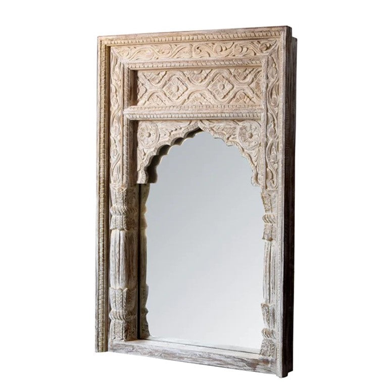 Mohan Hand Carved Wooden Mirror