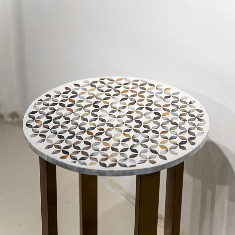 Vanson Mother of Pearl Inlay Stool