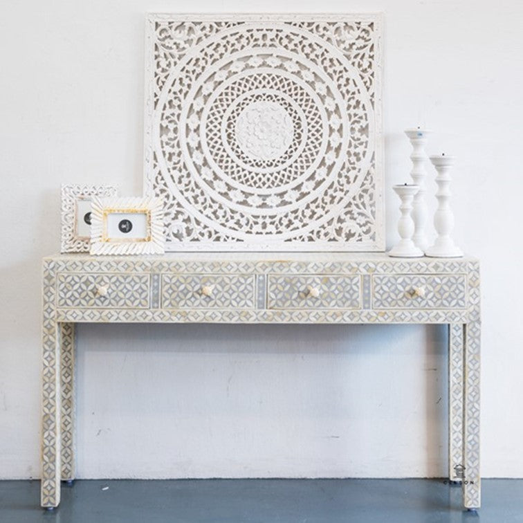 Quinn Bone Inlay Console Table