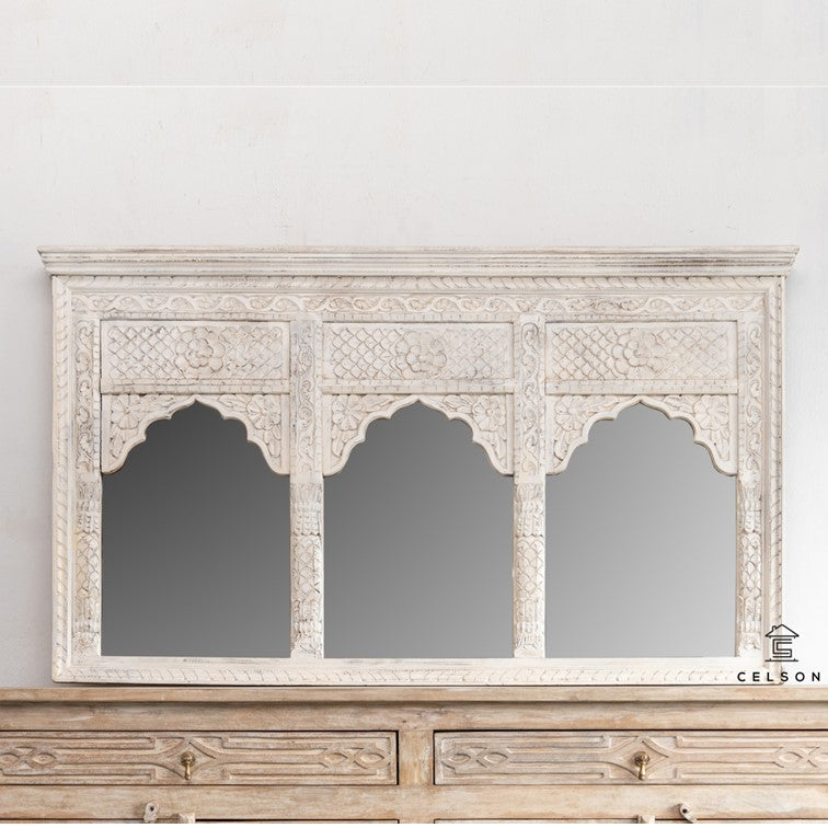 Dimsy Wooden Carved Mirror