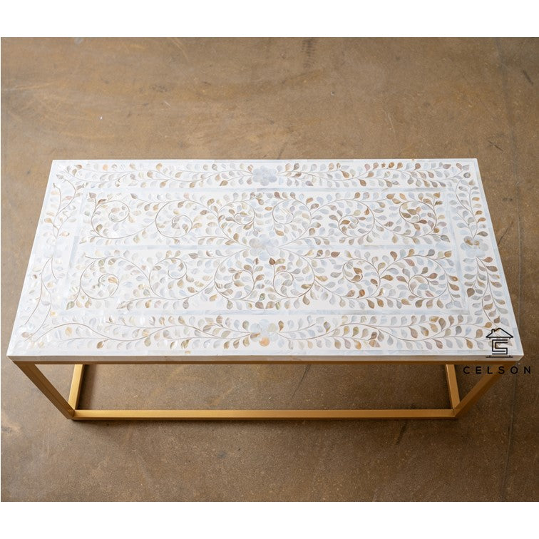 Karol Mother of Pearl Inlay Coffee Table