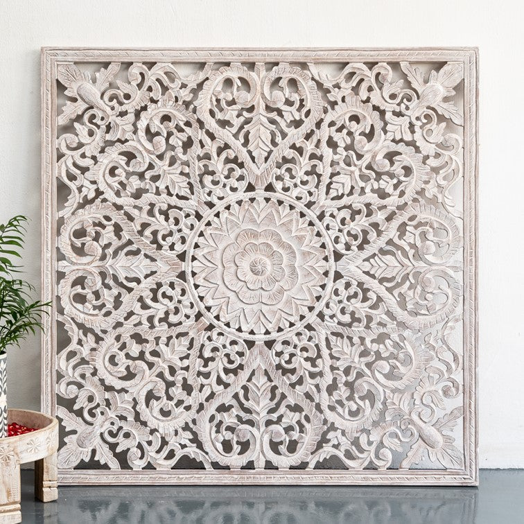 Fink Carved Wall Panel Distressed