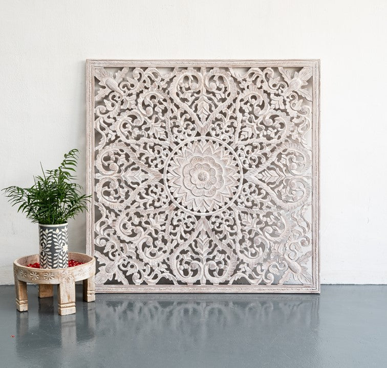 Fink Carved Wall Panel Distressed