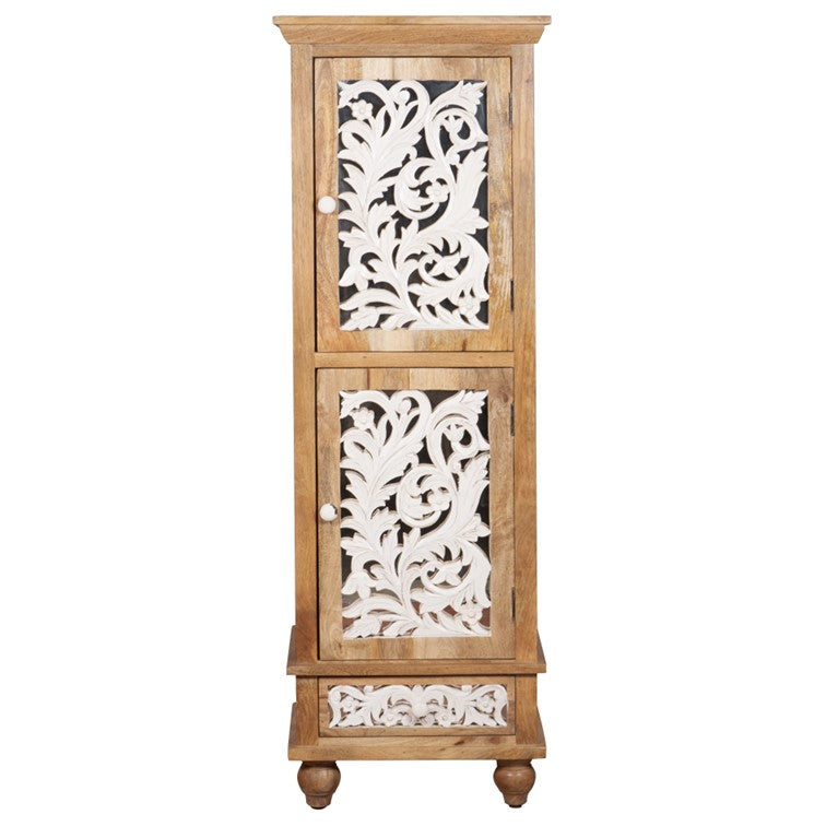 Stone Carved Wooden Shoe Cabinet