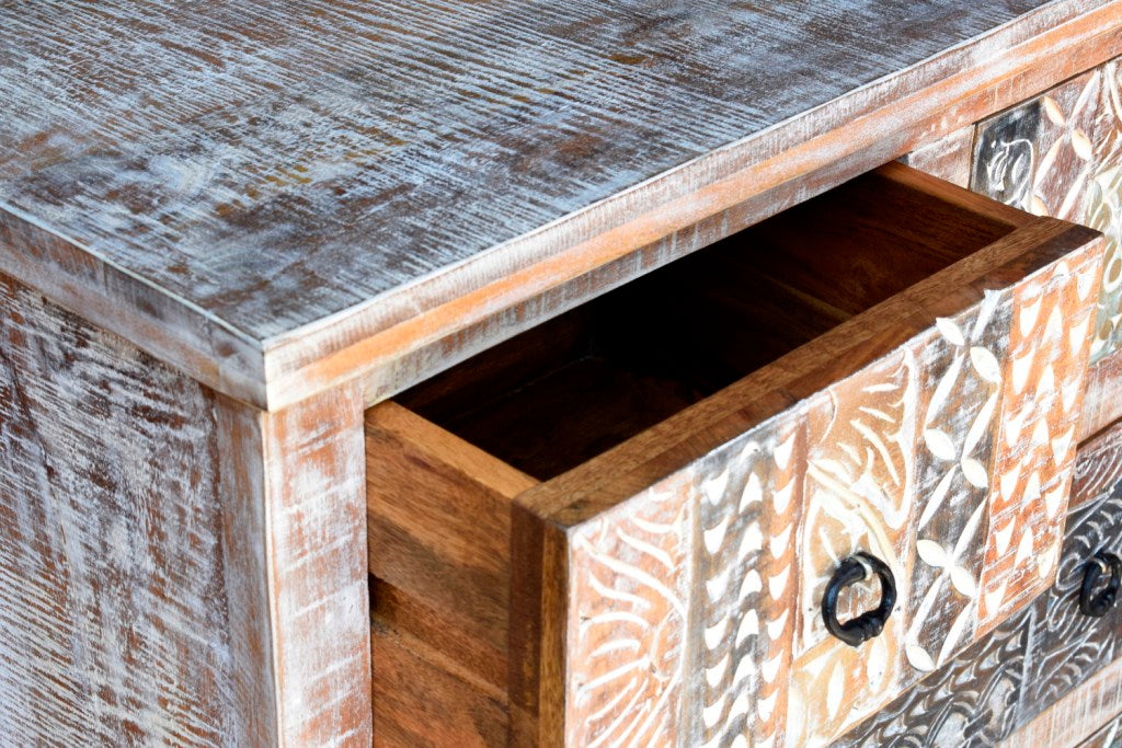 Josh Carved Chest of Drawer