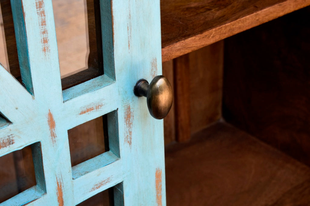Jonah Carved Wooden Chest