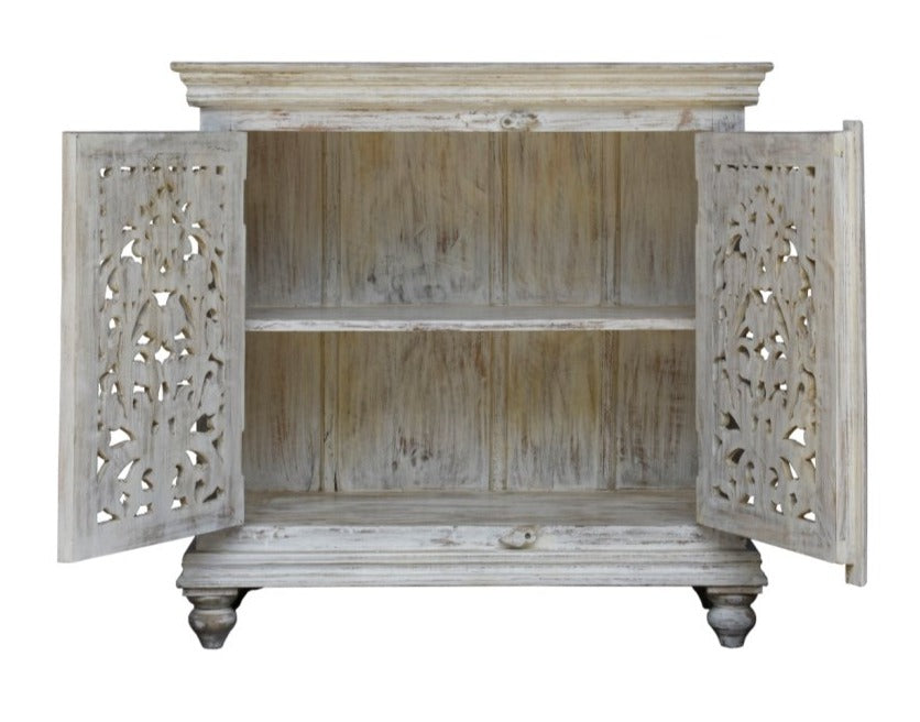 Logan Carved Wooden Cabinet