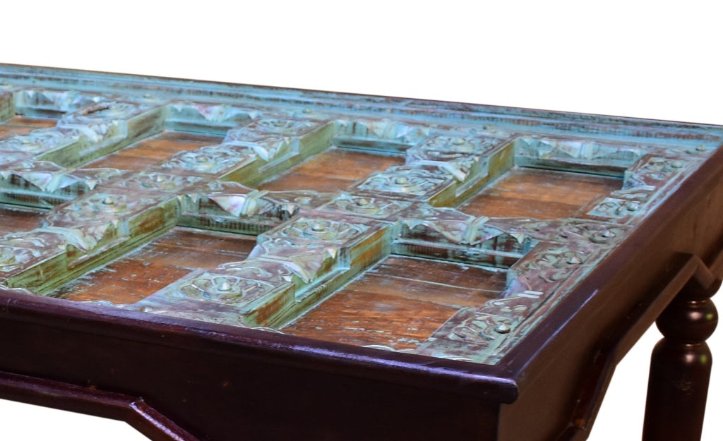 Jessy Hand Carved Wooden Dining Table