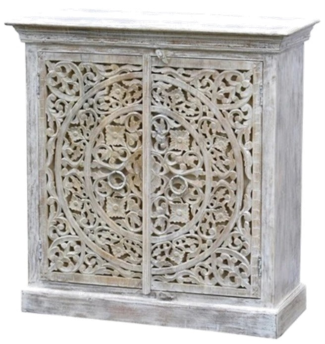 Russel Wooden Carved Chest