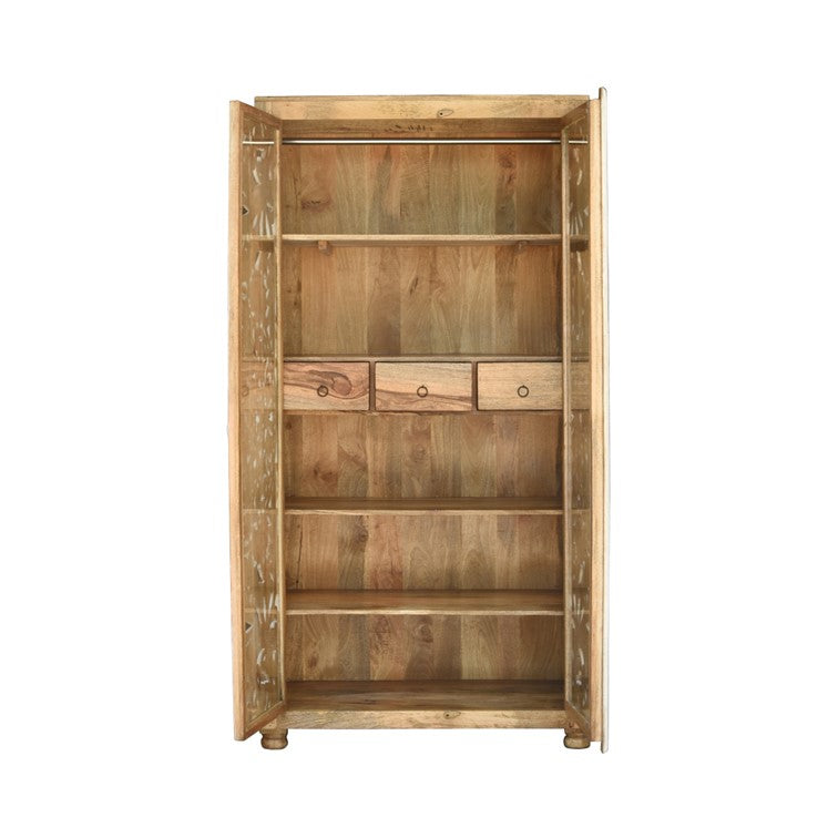 James Hand Carved Almirah