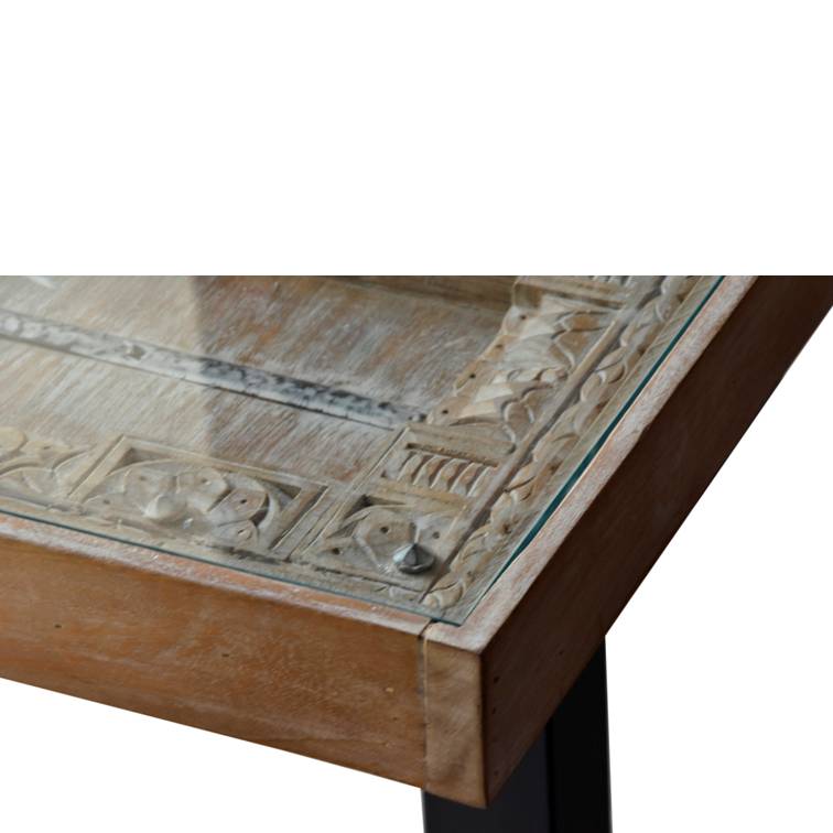 Lena Hand Carved Wooden Dining Table