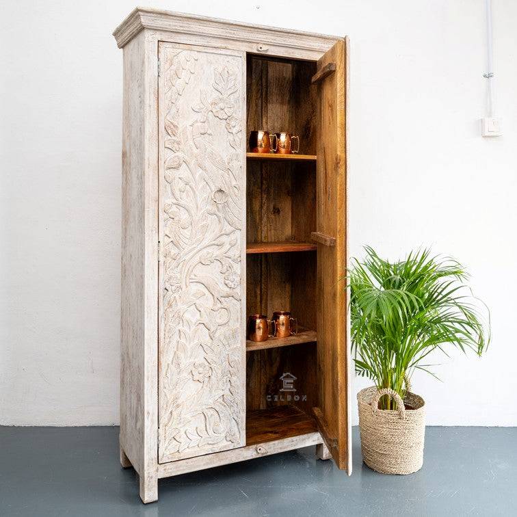 Mery Hand Carved Almirah