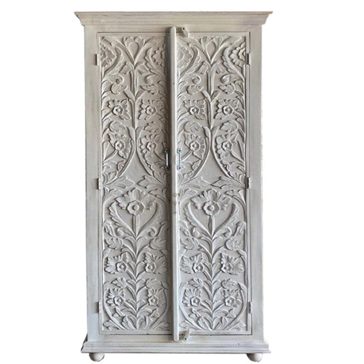 Rivia Hand Carved Almirah