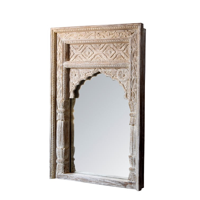 Mohan Hand Carved Wooden Mirror