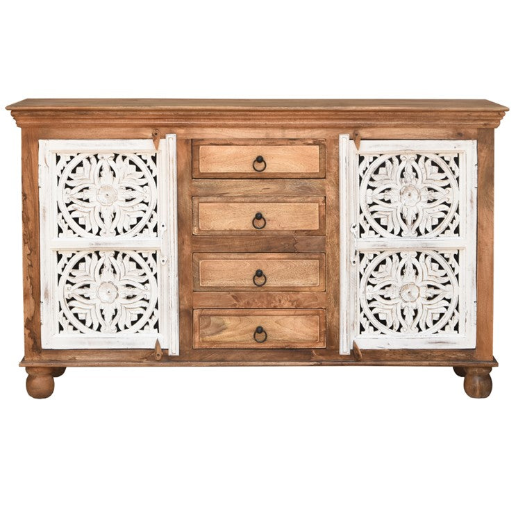 Eva Hand Carved Wooden Buffet