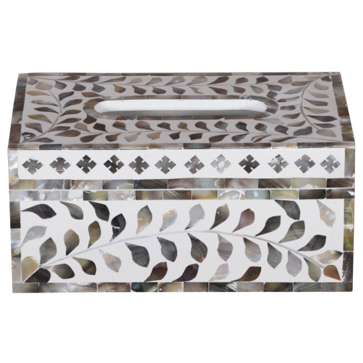 Maira Mother of Pearl Inlay Tissue Box
