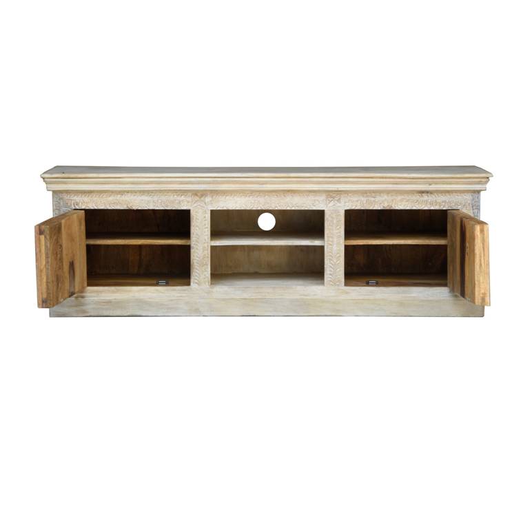 Emily Hand Carved Wooden TV Cabinet