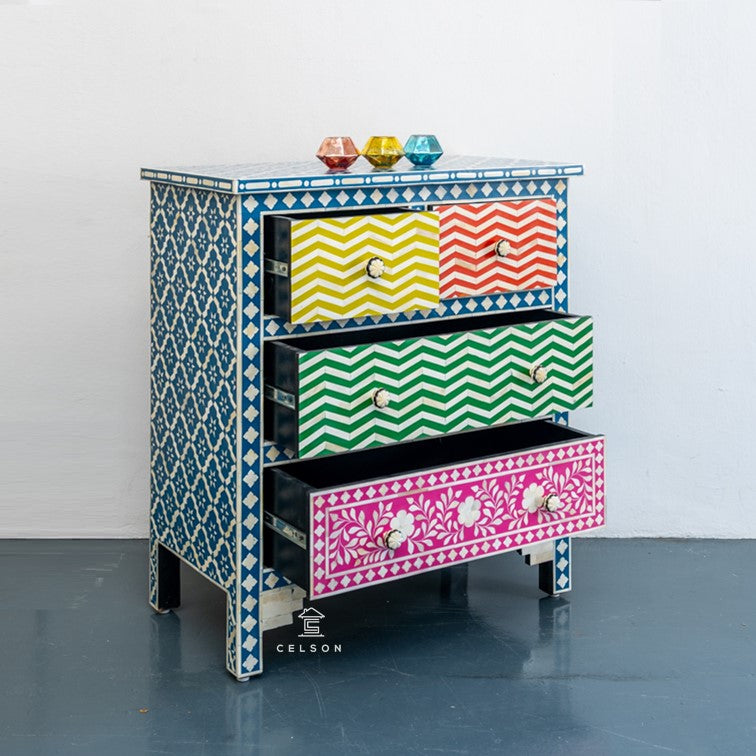 Erika Bone Inlay Chest of Drawers