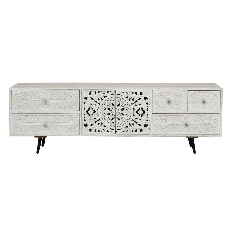 Garg Hand Carved wooden TV Cabinet